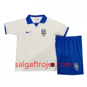 Brasilien Fodboldtrøjer Børn Udebanesæt Copa América 2019 Kort ærmer